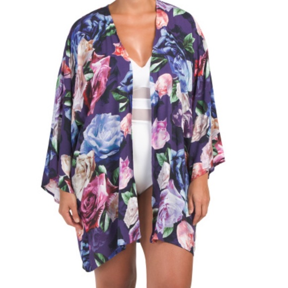 La Blanca Other - NWT! La Blanca Resort wear plus OSFM floral kimono